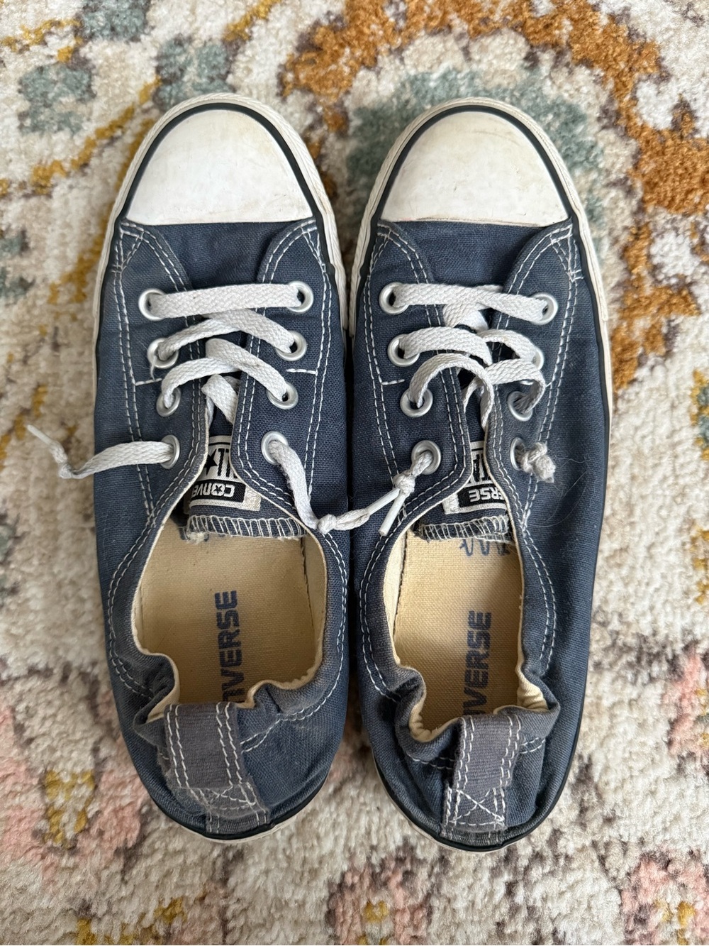 Converse Shoes Womens 8 Chuck Taylor Shoreline Slip Sneakers Blue Low 537080F